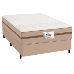 Cama Box Casal Colchão Molas Flora Bege 138x188x58cm - 2