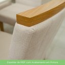 Ver imagem 3 de Conjunto Sala Jantar tampo Mdf| Cadeiras Off White C/Nature