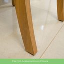 Ver imagem 5 de Conjunto Sala Jantar tampo Mdf| Cadeiras Off White C/Nature