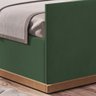 Cama Estofada Solteiro Hellen Veludo Verde - 3