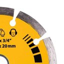 Ver imagem 2 de Disco Diamantado Segmentado 110mm Furo 20mm com Bucha 16mm para Cortes em Concreto Tijolos e Reboco