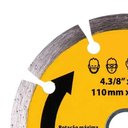 Ver imagem 4 de Disco Diamantado Segmentado 110mm Furo 20mm com Bucha 16mm para Cortes em Concreto Tijolos e Reboco