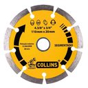 Ver imagem 1 de Disco Diamantado Segmentado 110mm Furo 20mm com Bucha 16mm para Cortes em Concreto Tijolos e Reboco