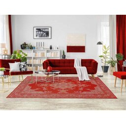 Tapete Sala Tabriz Vermelho 200x300 Cm Clássico Tipo Belga - 1