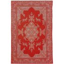 Ver imagem 2 de Tapete Sala Tabriz Vermelho 200x300 Cm Clássico Tipo Belga