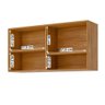 Armário Aéreo Aurea 120 Cm com 2 Portas Cinamomo/branco - 3