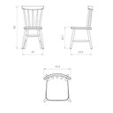 Ver imagem 3 de Kit 6 Cadeiras de Jantar Madeira Maciça Multimóveis Cr50120