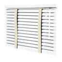 Ver imagem 1 de Persiana Horizontal - 1,30m Larg X 1,30m Alt - Alumínio 50mm com Fita Decorativa - Cor: Branca - Fit