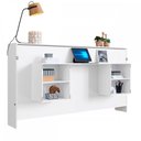 Ver imagem 4 de Cama de Solteiro Horizontal Articulável com Escrivaninha de Estudo Branco - Panorama Móveis