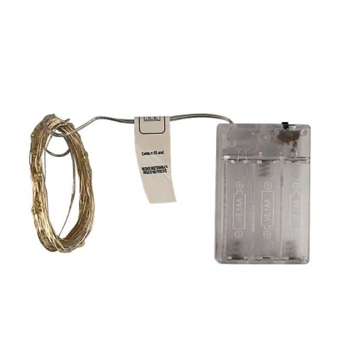 Fio de Fada Led para Decoração Cordão de Luz 5 Metros - Branco