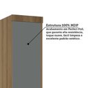 Ver imagem 4 de Guarda Roupa Modulado 1 Porta 38cm Veneza Luciane Móveis Avelã Pf/cinza Supremo Pf