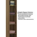 Ver imagem 5 de Guarda Roupa Modulado 1 Porta 38cm Veneza Luciane Móveis Avelã Pf/cinza Supremo Pf