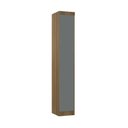 Ver imagem 1 de Guarda Roupa Modulado 1 Porta 38cm Veneza Luciane Móveis Avelã Pf/cinza Supremo Pf