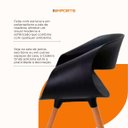 Ver imagem 5 de Cadeira de Jantar Onda Preta Poltrona Confortável Grande White Arrow