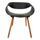 Ver imagem 1 de Cadeira de Jantar Onda Preta Poltrona Confortável Grande White Arrow