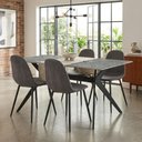 Ver imagem 1 de Kit Mesa de Jantar com Tampo Granito com 4 Cadeiras 140cm Caemmun