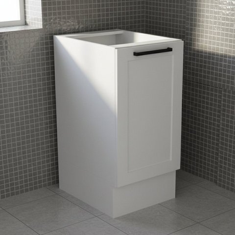 Balcão para Cozinha 1 Porta 1 Prateleira 40cm MDF Grazi Branco
