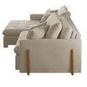 Ver imagem 6 de Sofá Cama A226 3 Lugares Retrátil e Reclinável 220cm Bege Linho