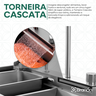 Cuba Cascata Gourmet Premium Torneira Lavador Copos Completa - 9