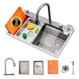 Cuba Cascata Gourmet Premium Torneira Lavador Copos Completa