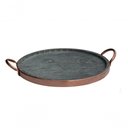 Ver imagem 2 de Forma de Pizza Pedra Sabão Grande 32 Cm (cobre) - São José