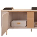 Ver imagem 5 de Rack Bancada de Tv 75 Pol 241cm Celi D04 Off White - Mpozenato