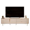 Ver imagem 1 de Rack Bancada de Tv 75 Pol 241cm Celi D04 Off White - Mpozenato