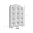 Ver imagem 3 de Kit Capitonê Berço 2 Peças Elô Branco/Corino