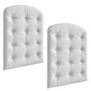 Ver imagem 2 de Kit Capitonê Berço 2 Peças Elô Branco/Corino