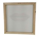 Ver imagem 4 de Quadro Boca Batom Verde Moldura 40x40 Textura Pop Lipstick Sala Quarto Recepçao Enfeite Decoraçao
