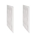 Ver imagem 3 de Kit Capitonê 2 Peças Berço Retrô Branco/Corino