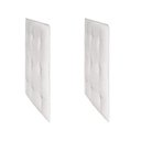 Ver imagem 3 de Kit Capitonê 2 Peças Berço Retrô Branco/Corino