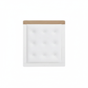 Ver imagem 2 de Kit Capitonê 2 Peças Berço Retrô Branco/Corino