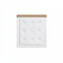 Ver imagem 2 de Kit Capitonê 2 Peças Berço Retrô Branco/Corino
