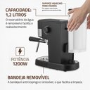 Ver imagem 2 de Cafeteira Expresso Mondial Dolce Crema C-20-ec preto e Inox 127v
