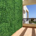 Ver imagem 1 de Kit 18 Painéis Artificiais para Muro Verde com Buxinho Premium e Proteção UV