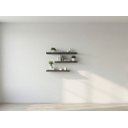Ver imagem 5 de Kit 3 Prateleiras Preto Mdp 60x20 + 40x20 + 80x20 com Suporte