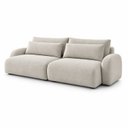 Ver imagem 2 de Sofá Cama Modular Orgânico Retrátil 4 Lugares 270cm com Base em Madeira Maciça Oxford