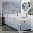 Ver imagem 3 de Roupa de Cama Queen 400 Fios com Elástico Hotel Pousada Macio Acetinado:branco