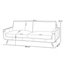Ver imagem 5 de Sofá 3 Lugares para Sala de Estar Living Industrial 282cm Dijon L06 Couro Preto - Lyam Decor