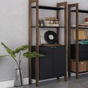 Ver imagem 2 de Estante para Livros Alta 2 Portas AZ 