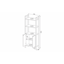 Ver imagem 4 de Estante para Livros Alta 2 Portas AZ 