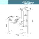 Ver imagem 4 de Escrivaninha Mesa Escritório com Estante Me4143 1 Gaveta 2 Portas 122,5cm Nogal