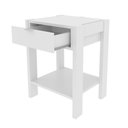 Ver imagem 4 de Mesa de Cabeceira 1 Gaveta Branco