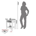 Ver imagem 5 de Mesa de Cabeceira 1 Gaveta Branco