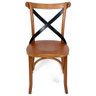Cadeira X Katrina Madeira Maciça Restaurante Pizzaria Café Bar Boteco Natural - 2