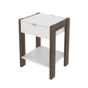 Ver imagem 3 de Mesa de Cabeceira 1 Gaveta Branco