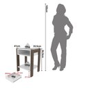 Ver imagem 5 de Mesa de Cabeceira 1 Gaveta Branco