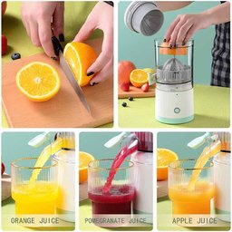 Espremedor Elétrico Recarregavel Frutas Suco Limão Laranja - 5