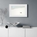 Ver imagem 2 de Quadro Minimalista Passarinho Praia - 60x48cm:madeira Branca